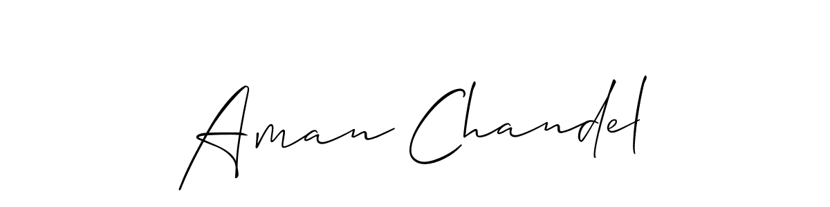 You can use this online signature creator to create a handwritten signature for the name Aman Chandel. This is the best online autograph maker. Aman Chandel signature style 2 images and pictures png
