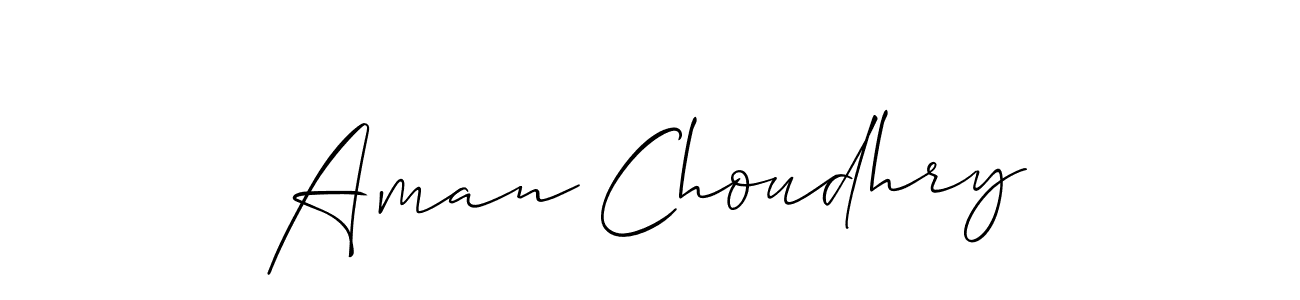 It looks lik you need a new signature style for name Aman Choudhry. Design unique handwritten (Allison_Script) signature with our free signature maker in just a few clicks. Aman Choudhry signature style 2 images and pictures png
