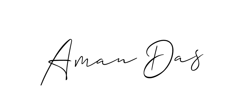 How to make Aman Das name signature. Use Allison_Script style for creating short signs online. This is the latest handwritten sign. Aman Das signature style 2 images and pictures png