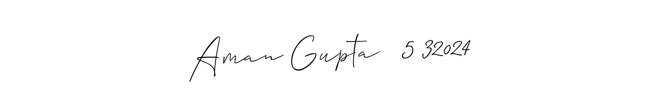 Aman Gupta   5�32024 stylish signature style. Best Handwritten Sign (Allison_Script) for my name. Handwritten Signature Collection Ideas for my name Aman Gupta   5�32024. Aman Gupta   5�32024 signature style 2 images and pictures png