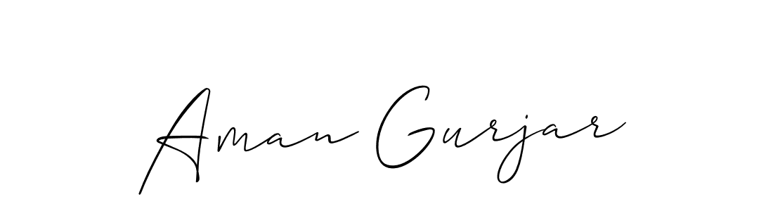 if you are searching for the best signature style for your name Aman Gurjar. so please give up your signature search. here we have designed multiple signature styles  using Allison_Script. Aman Gurjar signature style 2 images and pictures png