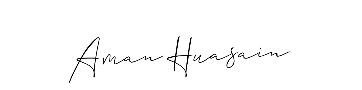 Make a beautiful signature design for name Aman Huasain. Use this online signature maker to create a handwritten signature for free. Aman Huasain signature style 2 images and pictures png