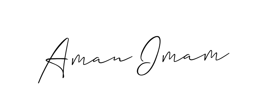 Make a short Aman Imam signature style. Manage your documents anywhere anytime using Allison_Script. Create and add eSignatures, submit forms, share and send files easily. Aman Imam signature style 2 images and pictures png