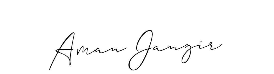 if you are searching for the best signature style for your name Aman Jangir. so please give up your signature search. here we have designed multiple signature styles  using Allison_Script. Aman Jangir signature style 2 images and pictures png