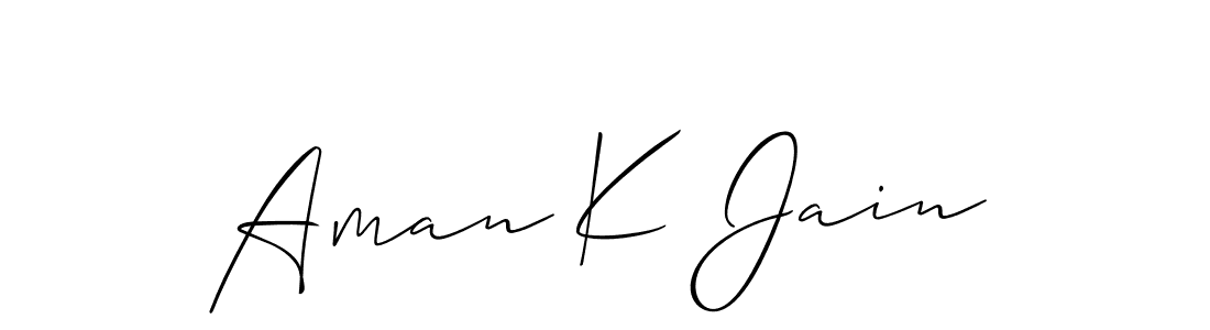 How to Draw Aman K Jain signature style? Allison_Script is a latest design signature styles for name Aman K Jain. Aman K Jain signature style 2 images and pictures png