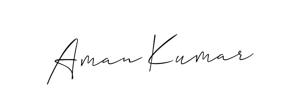 Aman Kumar stylish signature style. Best Handwritten Sign (Allison_Script) for my name. Handwritten Signature Collection Ideas for my name Aman Kumar. Aman Kumar signature style 2 images and pictures png