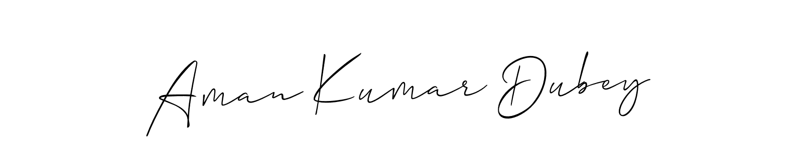 How to make Aman Kumar Dubey signature? Allison_Script is a professional autograph style. Create handwritten signature for Aman Kumar Dubey name. Aman Kumar Dubey signature style 2 images and pictures png