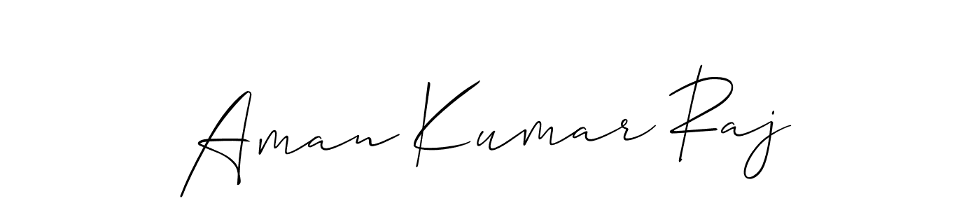 The best way (Allison_Script) to make a short signature is to pick only two or three words in your name. The name Aman Kumar Raj include a total of six letters. For converting this name. Aman Kumar Raj signature style 2 images and pictures png