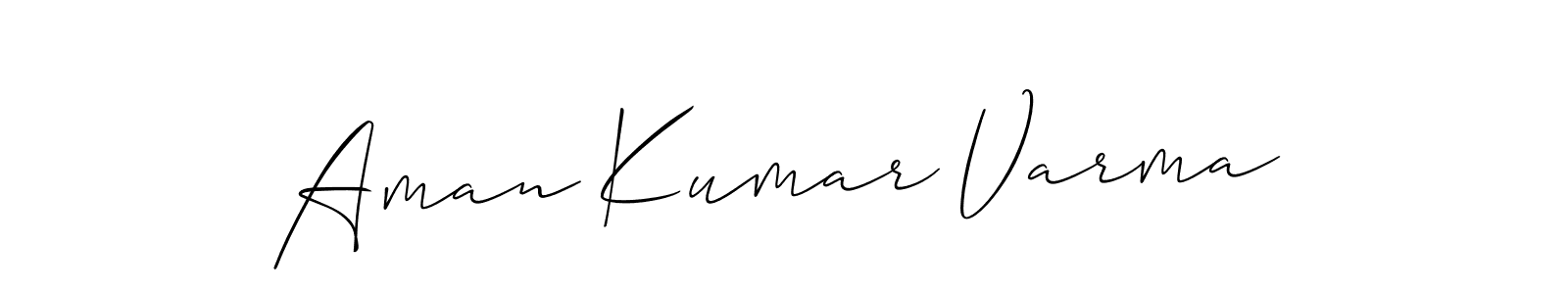 It looks lik you need a new signature style for name Aman Kumar Varma. Design unique handwritten (Allison_Script) signature with our free signature maker in just a few clicks. Aman Kumar Varma signature style 2 images and pictures png