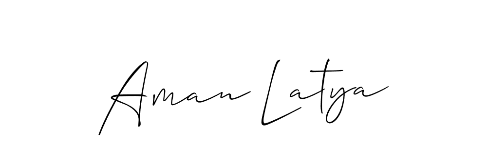 Once you've used our free online signature maker to create your best signature Allison_Script style, it's time to enjoy all of the benefits that Aman Latya name signing documents. Aman Latya signature style 2 images and pictures png