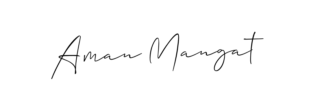 How to Draw Aman Mangat signature style? Allison_Script is a latest design signature styles for name Aman Mangat. Aman Mangat signature style 2 images and pictures png