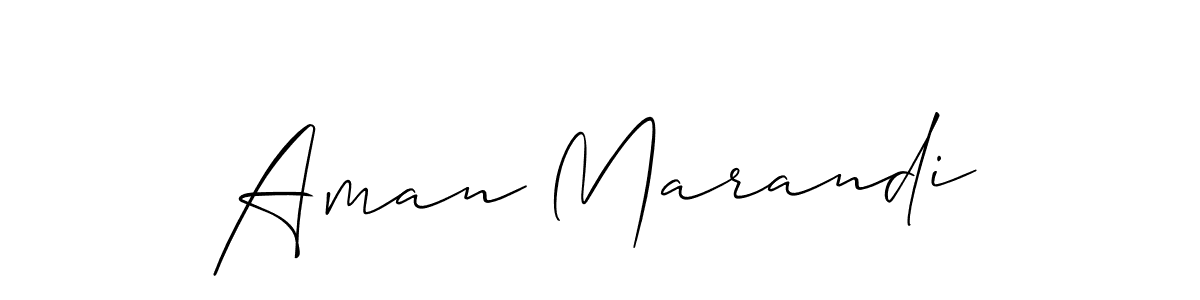 You should practise on your own different ways (Allison_Script) to write your name (Aman Marandi) in signature. don't let someone else do it for you. Aman Marandi signature style 2 images and pictures png