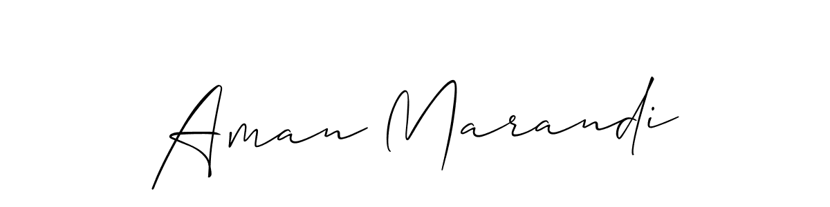 You should practise on your own different ways (Allison_Script) to write your name (Aman Marandi) in signature. don't let someone else do it for you. Aman Marandi signature style 2 images and pictures png