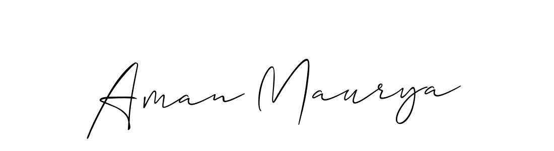 if you are searching for the best signature style for your name Aman Maurya. so please give up your signature search. here we have designed multiple signature styles  using Allison_Script. Aman Maurya signature style 2 images and pictures png