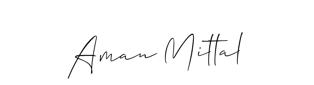 Also we have Aman Mittal name is the best signature style. Create professional handwritten signature collection using Allison_Script autograph style. Aman Mittal signature style 2 images and pictures png