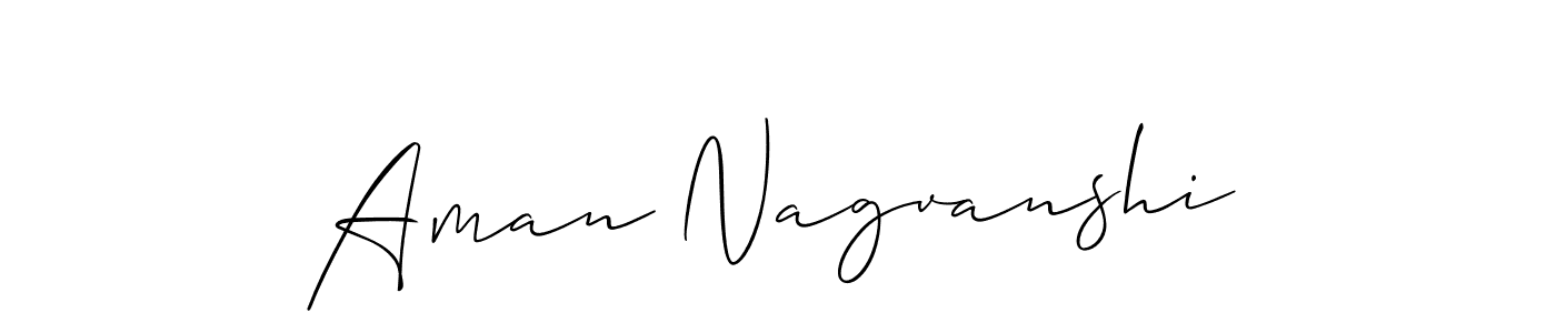 Aman Nagvanshi stylish signature style. Best Handwritten Sign (Allison_Script) for my name. Handwritten Signature Collection Ideas for my name Aman Nagvanshi. Aman Nagvanshi signature style 2 images and pictures png