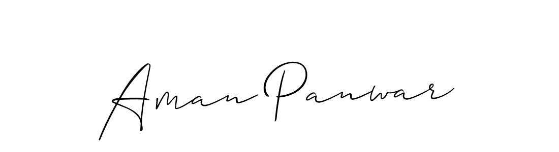 Make a short Aman Panwar signature style. Manage your documents anywhere anytime using Allison_Script. Create and add eSignatures, submit forms, share and send files easily. Aman Panwar signature style 2 images and pictures png