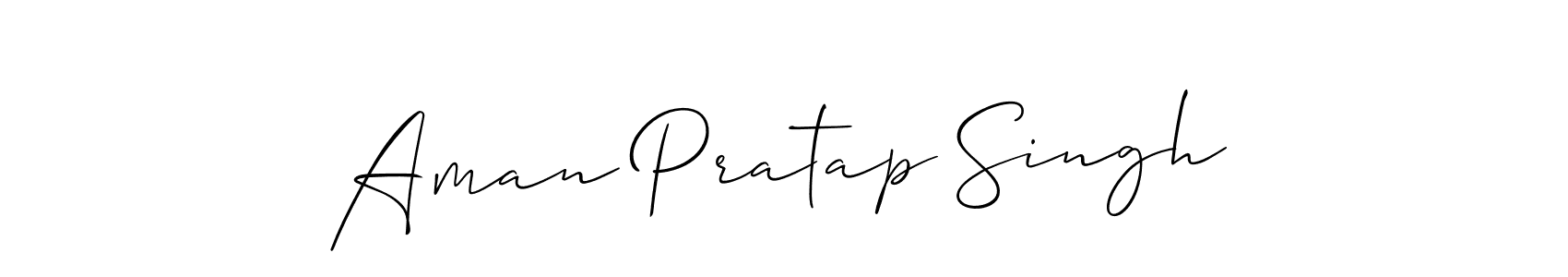 Also You can easily find your signature by using the search form. We will create Aman Pratap Singh name handwritten signature images for you free of cost using Allison_Script sign style. Aman Pratap Singh signature style 2 images and pictures png