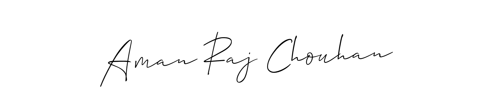 Also You can easily find your signature by using the search form. We will create Aman Raj Chouhan name handwritten signature images for you free of cost using Allison_Script sign style. Aman Raj Chouhan signature style 2 images and pictures png