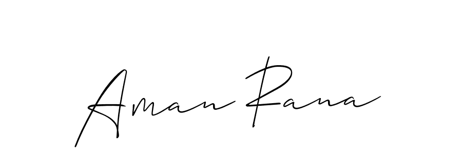 Create a beautiful signature design for name Aman Rana. With this signature (Allison_Script) fonts, you can make a handwritten signature for free. Aman Rana signature style 2 images and pictures png