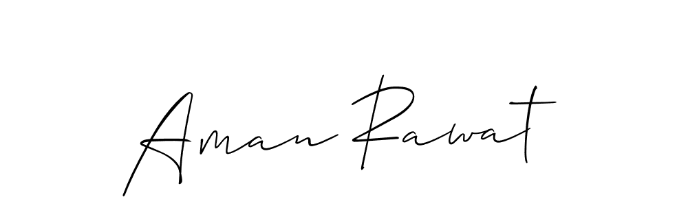 Create a beautiful signature design for name Aman Rawat. With this signature (Allison_Script) fonts, you can make a handwritten signature for free. Aman Rawat signature style 2 images and pictures png