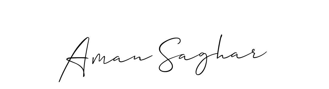 You should practise on your own different ways (Allison_Script) to write your name (Aman Saghar) in signature. don't let someone else do it for you. Aman Saghar signature style 2 images and pictures png