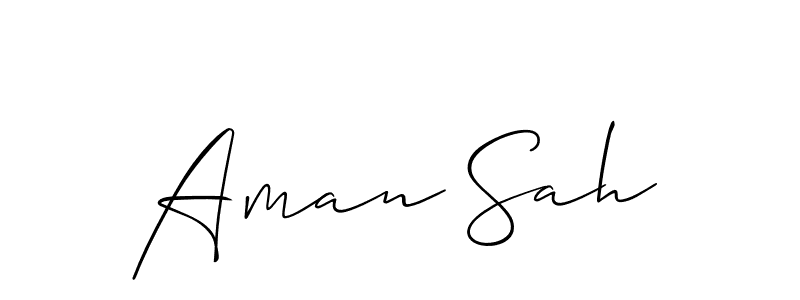 This is the best signature style for the Aman Sah name. Also you like these signature font (Allison_Script). Mix name signature. Aman Sah signature style 2 images and pictures png