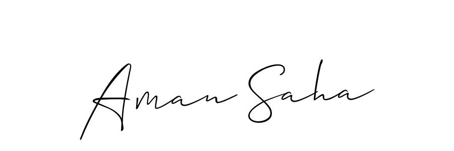 Best and Professional Signature Style for Aman Saha. Allison_Script Best Signature Style Collection. Aman Saha signature style 2 images and pictures png