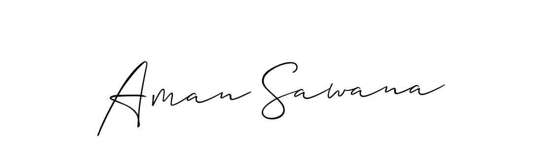 The best way (Allison_Script) to make a short signature is to pick only two or three words in your name. The name Aman Sawana include a total of six letters. For converting this name. Aman Sawana signature style 2 images and pictures png