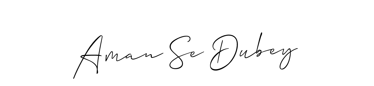 It looks lik you need a new signature style for name Aman Se Dubey. Design unique handwritten (Allison_Script) signature with our free signature maker in just a few clicks. Aman Se Dubey signature style 2 images and pictures png