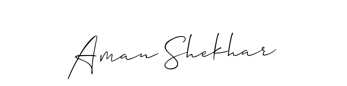 Aman Shekhar stylish signature style. Best Handwritten Sign (Allison_Script) for my name. Handwritten Signature Collection Ideas for my name Aman Shekhar. Aman Shekhar signature style 2 images and pictures png