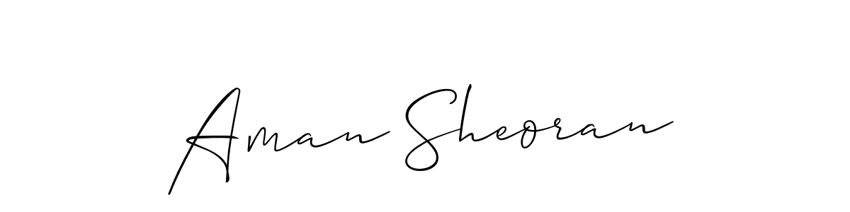 Aman Sheoran stylish signature style. Best Handwritten Sign (Allison_Script) for my name. Handwritten Signature Collection Ideas for my name Aman Sheoran. Aman Sheoran signature style 2 images and pictures png