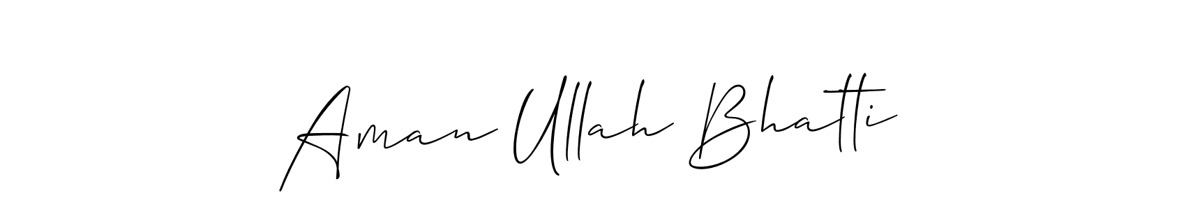 Best and Professional Signature Style for Aman Ullah Bhatti. Allison_Script Best Signature Style Collection. Aman Ullah Bhatti signature style 2 images and pictures png