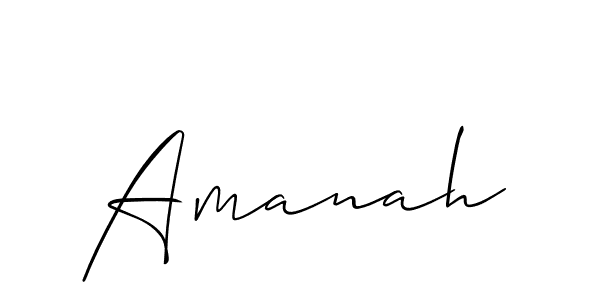 Amanah stylish signature style. Best Handwritten Sign (Allison_Script) for my name. Handwritten Signature Collection Ideas for my name Amanah. Amanah signature style 2 images and pictures png