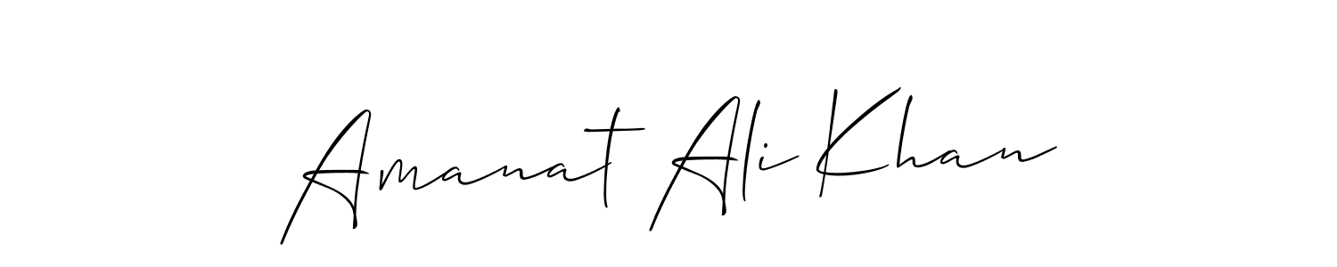 Make a short Amanat Ali Khan signature style. Manage your documents anywhere anytime using Allison_Script. Create and add eSignatures, submit forms, share and send files easily. Amanat Ali Khan signature style 2 images and pictures png