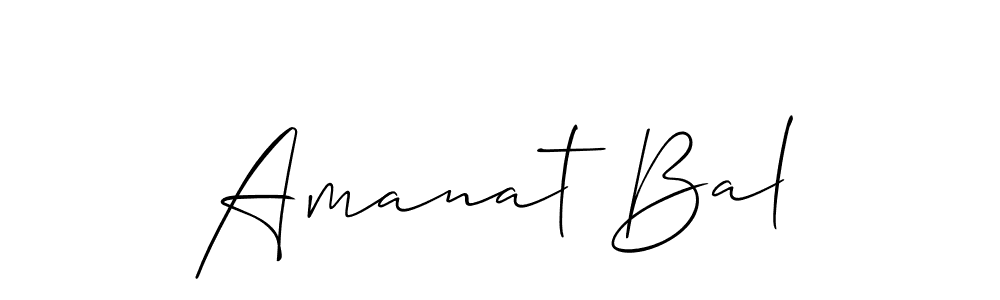 Also we have Amanat Bal name is the best signature style. Create professional handwritten signature collection using Allison_Script autograph style. Amanat Bal signature style 2 images and pictures png