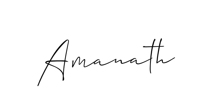 Also You can easily find your signature by using the search form. We will create Amanath name handwritten signature images for you free of cost using Allison_Script sign style. Amanath signature style 2 images and pictures png