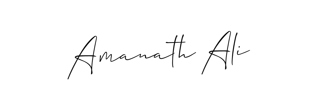 Similarly Allison_Script is the best handwritten signature design. Signature creator online .You can use it as an online autograph creator for name Amanath Ali. Amanath Ali signature style 2 images and pictures png