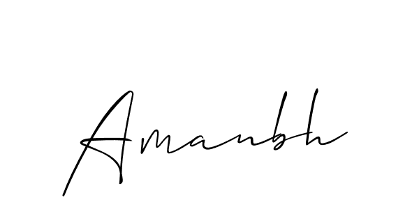 if you are searching for the best signature style for your name Amanbh. so please give up your signature search. here we have designed multiple signature styles  using Allison_Script. Amanbh signature style 2 images and pictures png