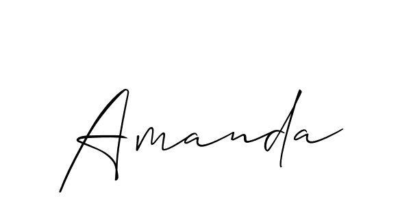 You should practise on your own different ways (Allison_Script) to write your name (Amanda) in signature. don't let someone else do it for you. Amanda signature style 2 images and pictures png