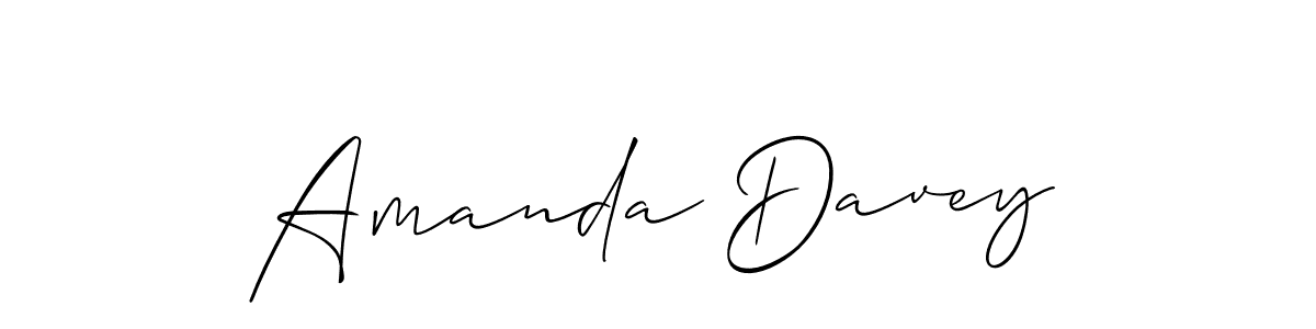 Amanda Davey stylish signature style. Best Handwritten Sign (Allison_Script) for my name. Handwritten Signature Collection Ideas for my name Amanda Davey. Amanda Davey signature style 2 images and pictures png