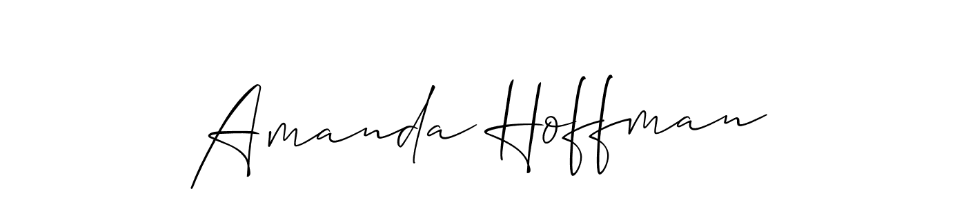 Amanda Hoffman stylish signature style. Best Handwritten Sign (Allison_Script) for my name. Handwritten Signature Collection Ideas for my name Amanda Hoffman. Amanda Hoffman signature style 2 images and pictures png