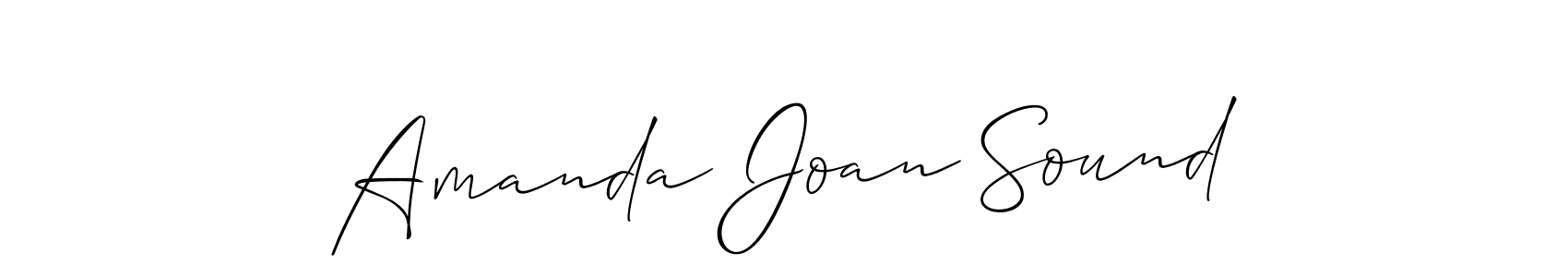 Once you've used our free online signature maker to create your best signature Allison_Script style, it's time to enjoy all of the benefits that Amanda Joan Sound name signing documents. Amanda Joan Sound signature style 2 images and pictures png