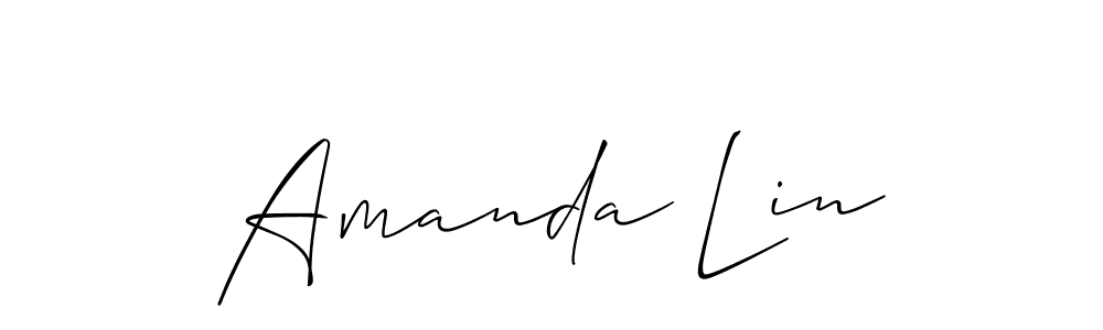 It looks lik you need a new signature style for name Amanda Lin. Design unique handwritten (Allison_Script) signature with our free signature maker in just a few clicks. Amanda Lin signature style 2 images and pictures png