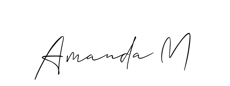 Best and Professional Signature Style for Amanda M. Allison_Script Best Signature Style Collection. Amanda M signature style 2 images and pictures png