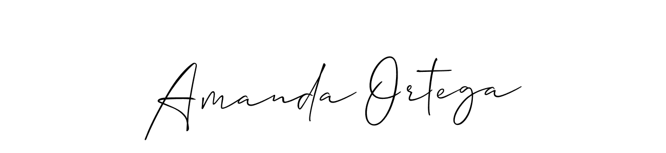 The best way (Allison_Script) to make a short signature is to pick only two or three words in your name. The name Amanda Ortega include a total of six letters. For converting this name. Amanda Ortega signature style 2 images and pictures png