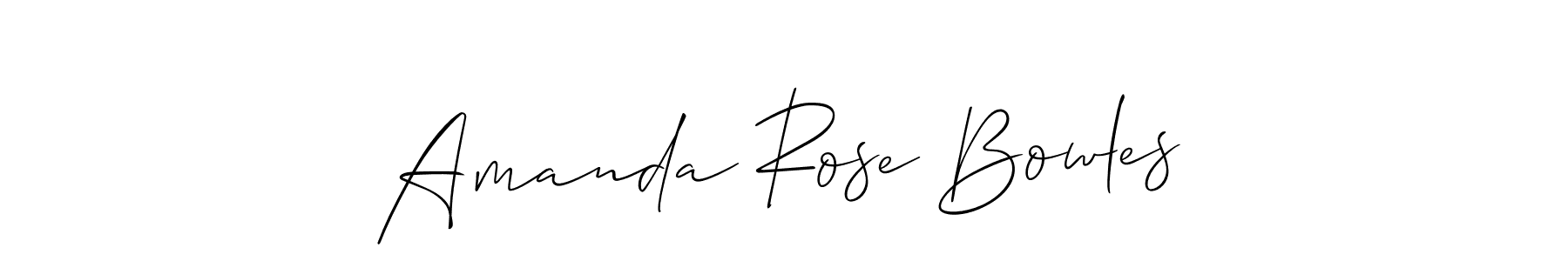 Make a beautiful signature design for name Amanda Rose Bowles. Use this online signature maker to create a handwritten signature for free. Amanda Rose Bowles signature style 2 images and pictures png