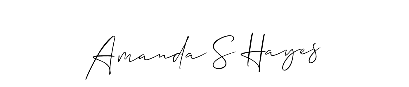 if you are searching for the best signature style for your name Amanda S Hayes. so please give up your signature search. here we have designed multiple signature styles  using Allison_Script. Amanda S Hayes signature style 2 images and pictures png
