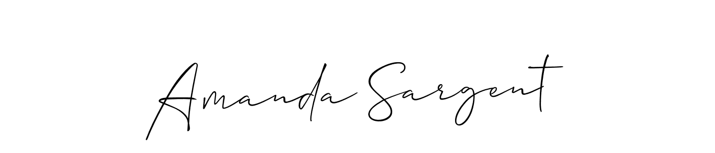 How to make Amanda Sargent signature? Allison_Script is a professional autograph style. Create handwritten signature for Amanda Sargent name. Amanda Sargent signature style 2 images and pictures png