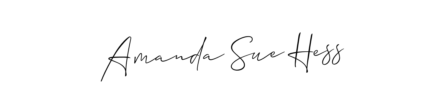 How to make Amanda Sue Hess signature? Allison_Script is a professional autograph style. Create handwritten signature for Amanda Sue Hess name. Amanda Sue Hess signature style 2 images and pictures png